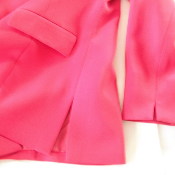 Kasper ASL Women's RED Blazer Jacket Polyester Size 12 Petite Longs Sleeve - Picture 10 of 14